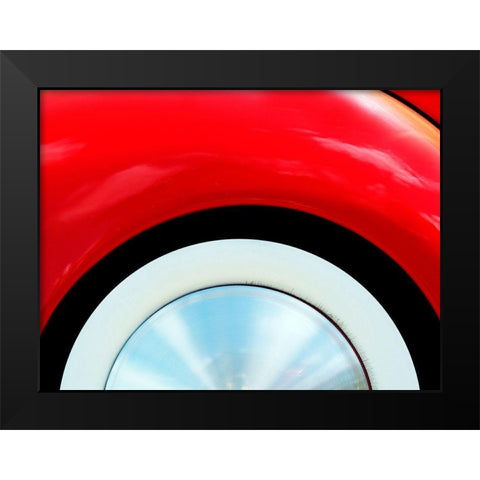 39 Ford Deluxe Wheel and Fender Black Modern Wood Framed Art Print by Branson, Clive