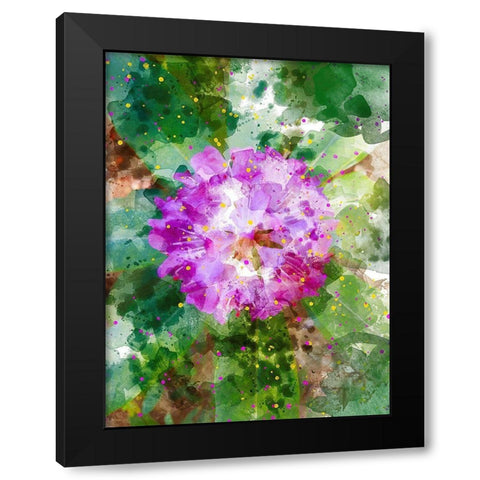 Floral in Bloom I Black Modern Wood Framed Art Print with Double Matting by Young, Chamira