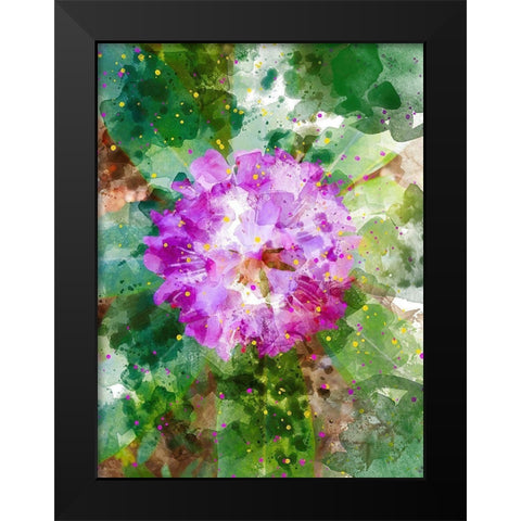 Floral in Bloom I Black Modern Wood Framed Art Print by Young, Chamira