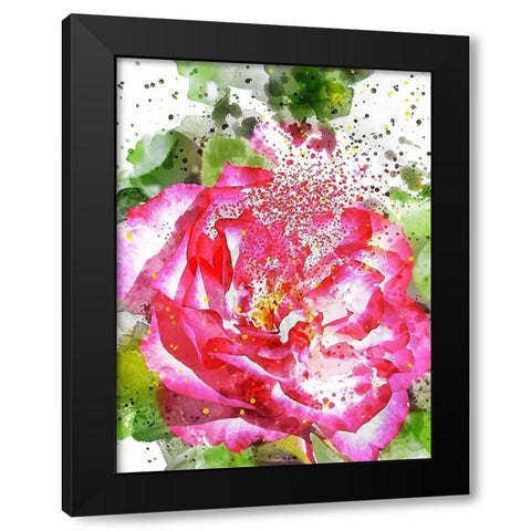 Floral in Bloom II Black Modern Wood Framed Art Print by Young, Chamira