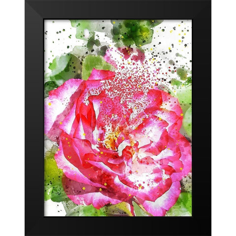 Floral in Bloom II Black Modern Wood Framed Art Print by Young, Chamira