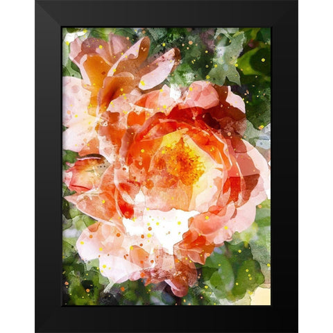Floral in Bloom III Black Modern Wood Framed Art Print by Young, Chamira