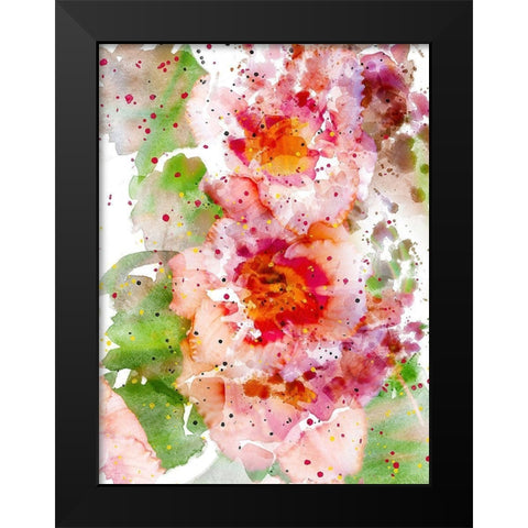 Floral in Bloom IV Black Modern Wood Framed Art Print by Young, Chamira