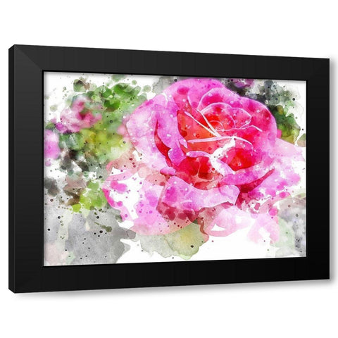 Floral in Bloom V Black Modern Wood Framed Art Print by Young, Chamira