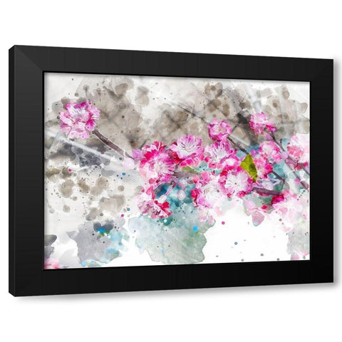 Floral in Bloom XII Black Modern Wood Framed Art Print by Young, Chamira