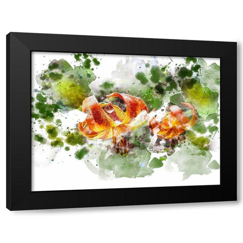 Floral in Bloom XVIII Black Modern Wood Framed Art Print by Young, Chamira