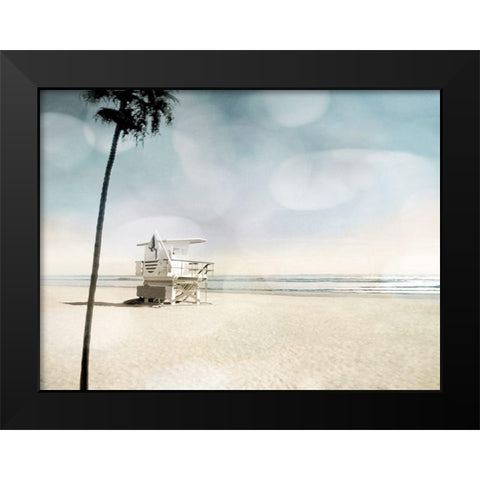 Solitude Black Modern Wood Framed Art Print by Davis, Devon