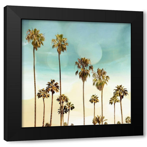 Beach Palms II Black Modern Wood Framed Art Print by Davis, Devon