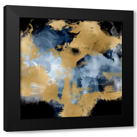Evolve I Black Modern Wood Framed Art Print with Double Matting by Hudson, Daniela