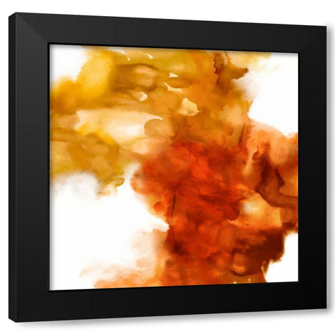 Kindle II Black Modern Wood Framed Art Print with Double Matting by Hudson, Daniela