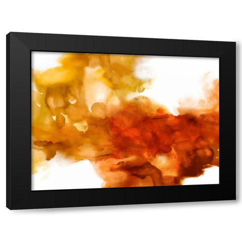 Kindle I Black Modern Wood Framed Art Print with Double Matting by Hudson, Daniela
