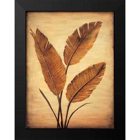 Treasured Palm II Black Modern Wood Framed Art Print by Parks, David