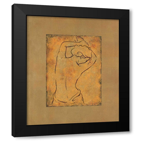 Etude de femme I Black Modern Wood Framed Art Print with Double Matting by Bennion, Dan