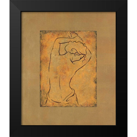Etude de femme I Black Modern Wood Framed Art Print by Bennion, Dan