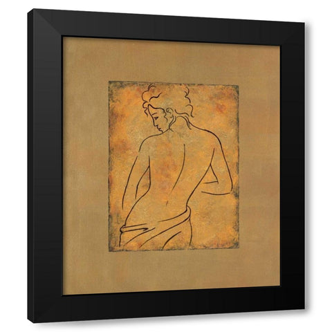 Etude de femme II Black Modern Wood Framed Art Print by Bennion, Dan