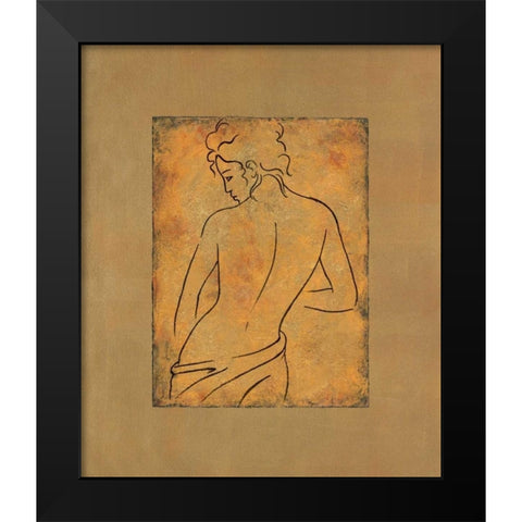 Etude de femme II Black Modern Wood Framed Art Print by Bennion, Dan