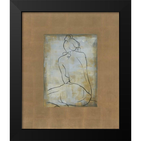 Femme assise II Black Modern Wood Framed Art Print by Bennion, Dan