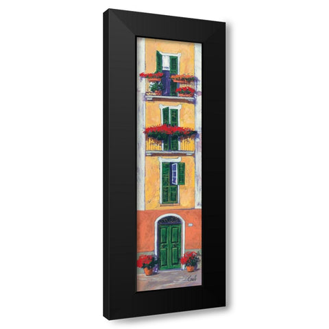 Balconi liguri II Black Modern Wood Framed Art Print by Corallo, Daniela