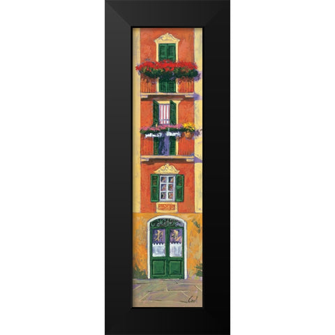 Balconi liguri IV Black Modern Wood Framed Art Print by Corallo, Daniela