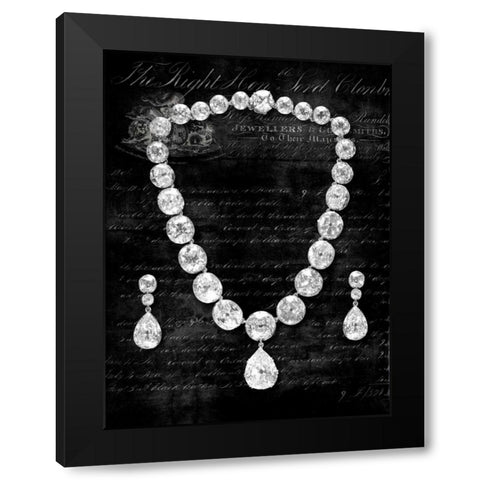 Her Majestys Jewels II Black Modern Wood Framed Art Print with Double Matting by Devellier, Deborah