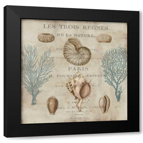 Le Mer II Black Modern Wood Framed Art Print by Devellier, Deborah