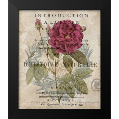 Botanique I Black Modern Wood Framed Art Print by Devellier, Deborah