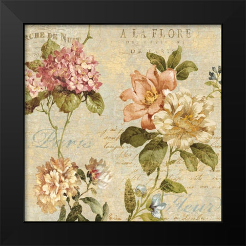 Fleur Paris I Black Modern Wood Framed Art Print by Devellier, Deborah