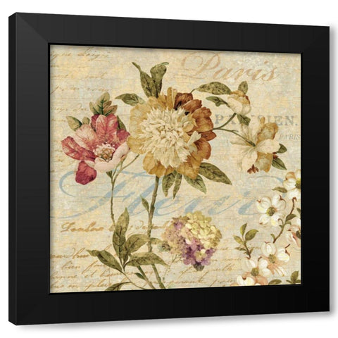 Fleur Paris II Black Modern Wood Framed Art Print by Devellier, Deborah