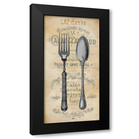 Cuisine I Black Modern Wood Framed Art Print by Devellier, Deborah