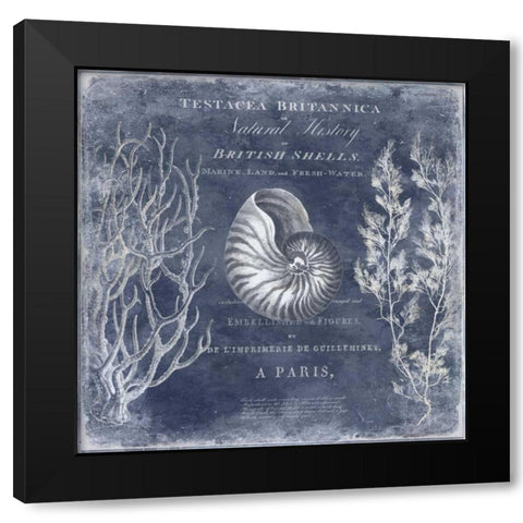 The Deep Blue Sea I Black Modern Wood Framed Art Print by Devellier, Deborah