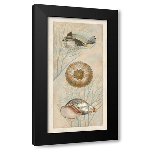 Ocean Companions II Black Modern Wood Framed Art Print with Double Matting by Devellier, Deborah