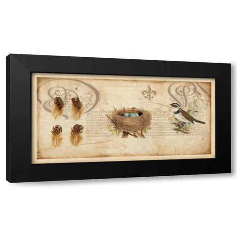 Nesting I Black Modern Wood Framed Art Print by Devellier, Deborah