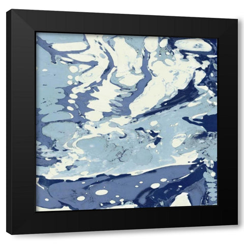 Marbleized III Black Modern Wood Framed Art Print by Carson, Danielle