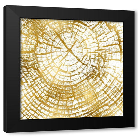 Chopped Gold II Black Modern Wood Framed Art Print with Double Matting by Carson, Danielle