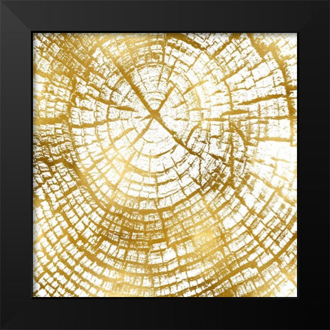 Chopped Gold II Black Modern Wood Framed Art Print by Carson, Danielle