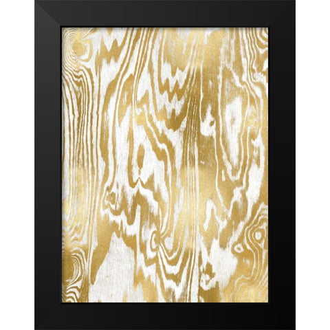 Golden Movement I Black Modern Wood Framed Art Print by Carson, Danielle