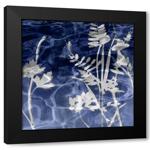 Indigo Nature I Black Modern Wood Framed Art Print with Double Matting by Carson, Danielle