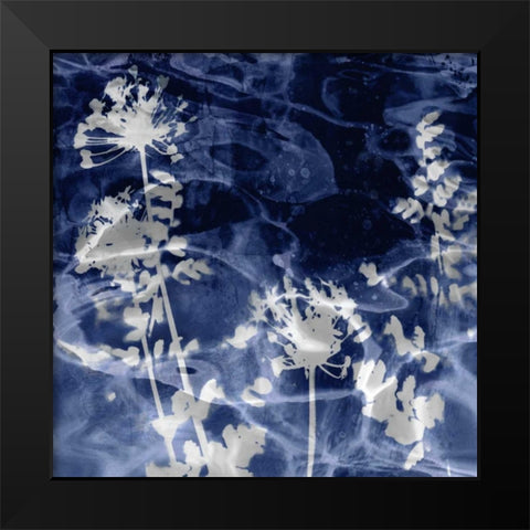 Indigo Nature II Black Modern Wood Framed Art Print by Carson, Danielle