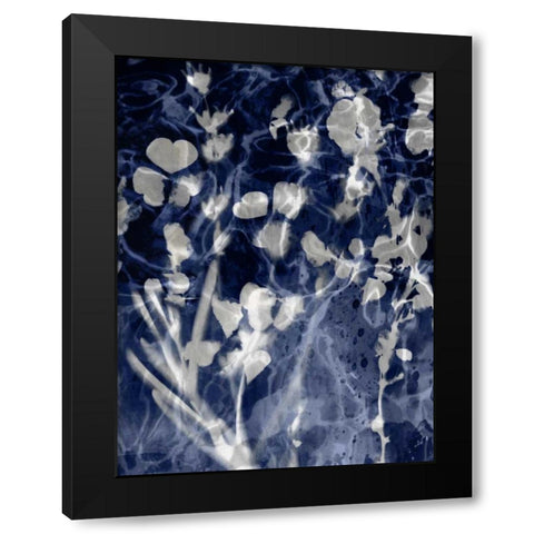 Indigo Nature III Black Modern Wood Framed Art Print with Double Matting by Carson, Danielle
