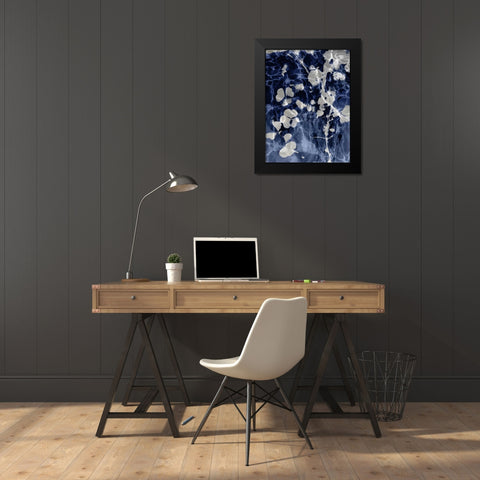 Indigo Nature IV Black Modern Wood Framed Art Print by Carson, Danielle