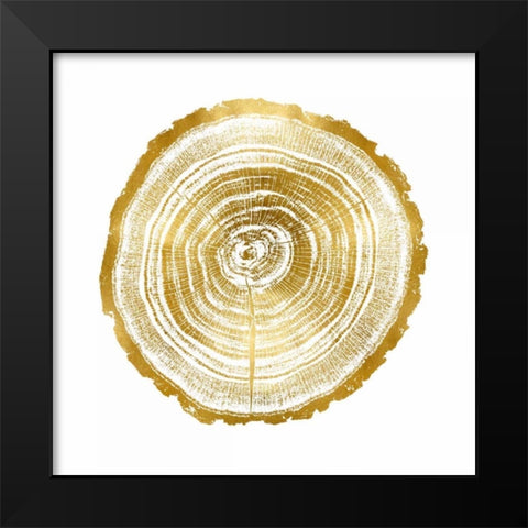 Timber Gold II Black Modern Wood Framed Art Print by Carson, Danielle