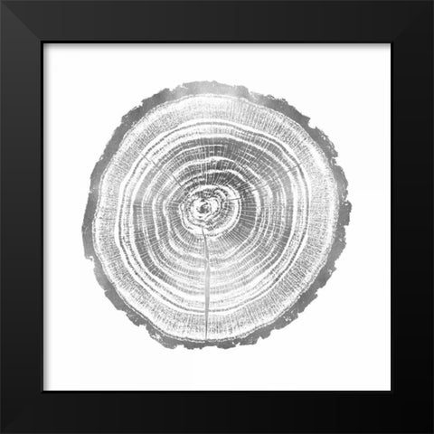 Timber Silver II Black Modern Wood Framed Art Print by Carson, Danielle