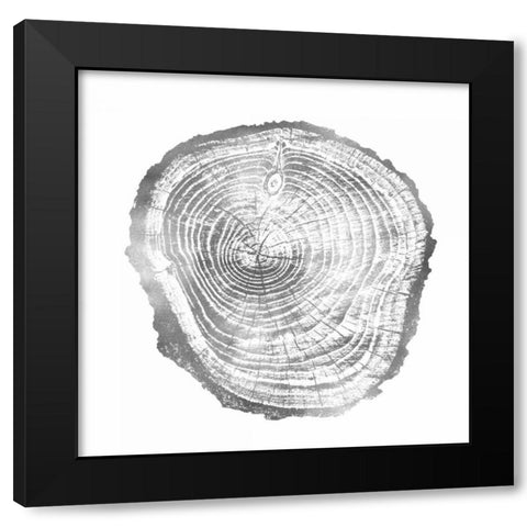 Timber Silver III Black Modern Wood Framed Art Print with Double Matting by Carson, Danielle
