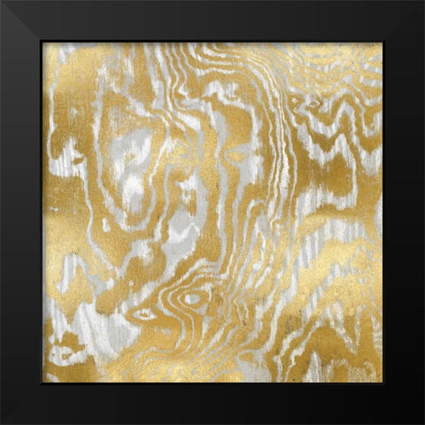 Gold Variations I Black Modern Wood Framed Art Print by Carson, Danielle