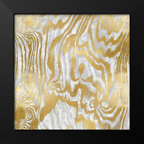 Gold Variations II Black Modern Wood Framed Art Print by Carson, Danielle