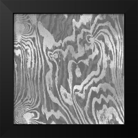Silver Variations II Black Modern Wood Framed Art Print by Carson, Danielle
