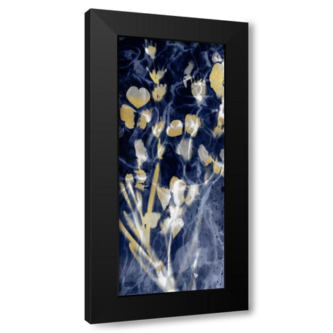 Indigo Nature with Gold I Black Modern Wood Framed Art Print by Carson, Danielle