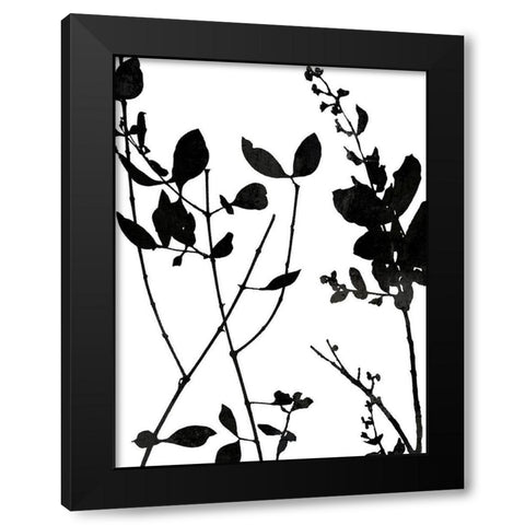 Nature Silhouette I Black Modern Wood Framed Art Print with Double Matting by Carson, Danielle