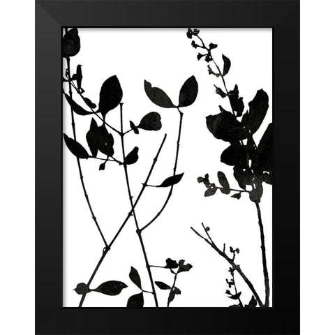 Nature Silhouette I Black Modern Wood Framed Art Print by Carson, Danielle