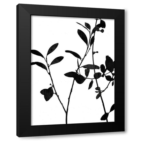 Nature Silhouette III Black Modern Wood Framed Art Print by Carson, Danielle